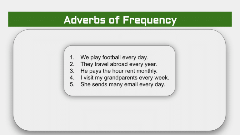 adverbs of frequency 7