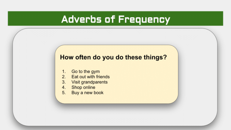 adverbs of frequency 8