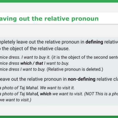 Relative Clauses & Relative Pronouns (6)