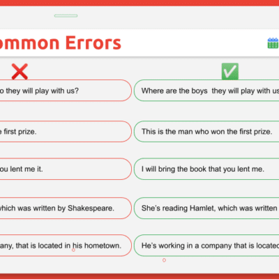 Relative Clauses & Relative Pronouns (7)