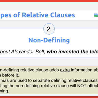 non-defining relative clauses