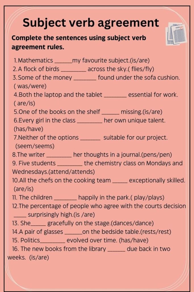 subject agreement